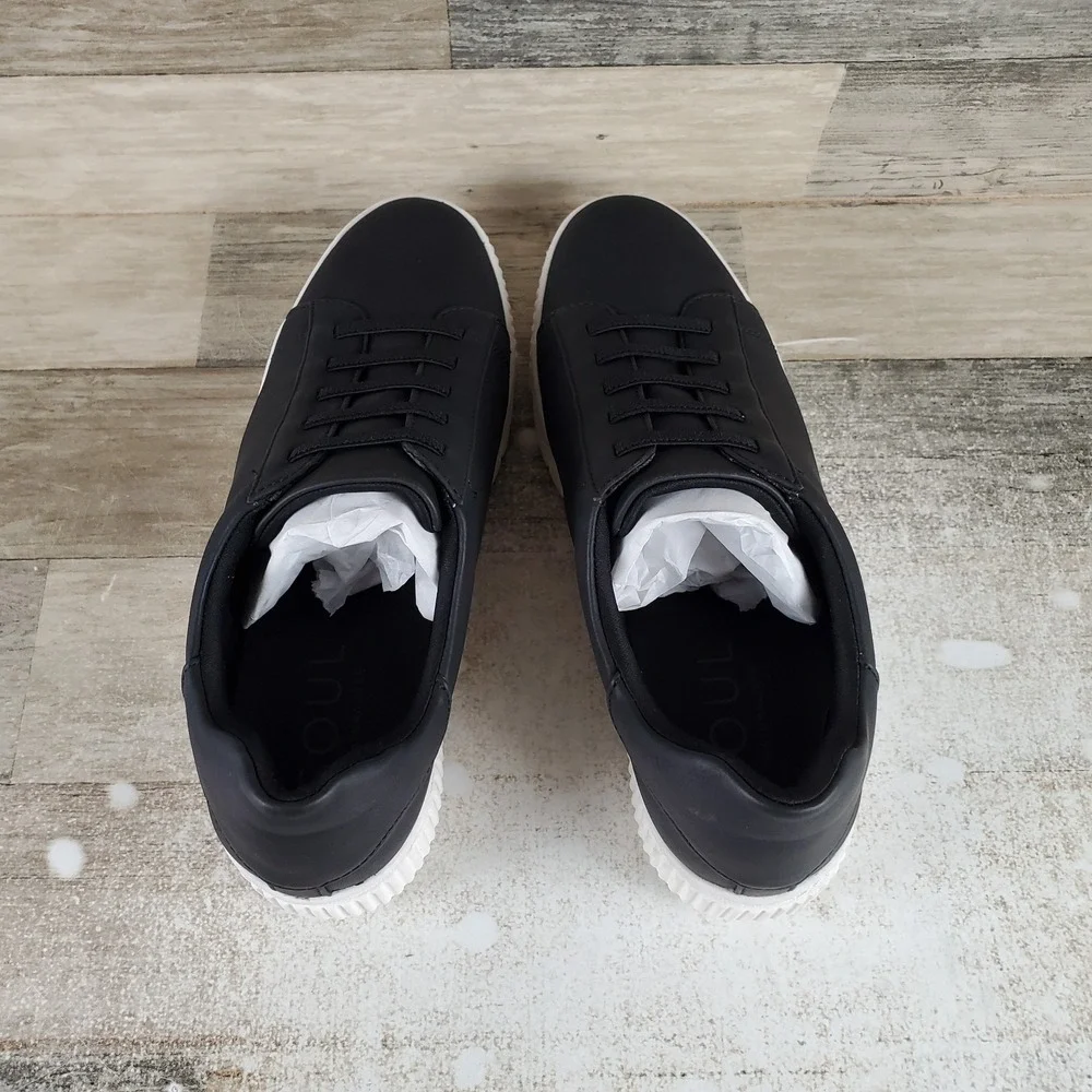 Soul Naturalizer Tia Stepin Womens Shoes Sz 9.5 M Black Platform Slip On Sneaker